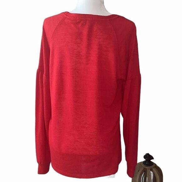 Sanctuary Slouchy Red Oversized Sweater Medium - Picture 4 of 9